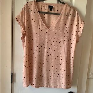 Women's Pink Polka Dot Top